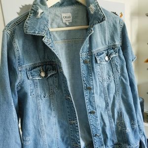 Denim Jacket with Writing